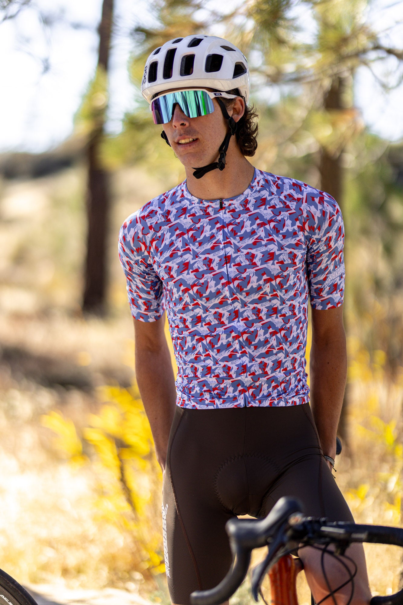 EOE Micro Print Jersey Red/White/Blue
